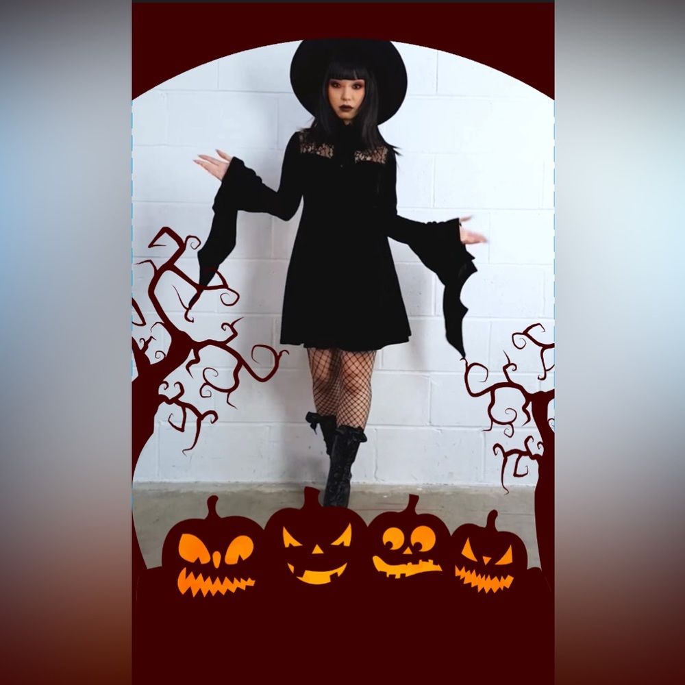KILLSTAR Grimina Velvet Sorcery Dress - New